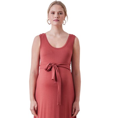 Robe longue sans manches de grossesse en maille VERTBAUDET