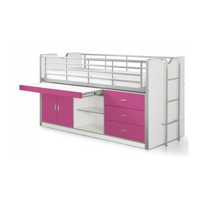 Lit Combiné Bureau Bonny Fuchsia VIPACK