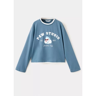 T-shirt détail imprimé MANGO KIDS