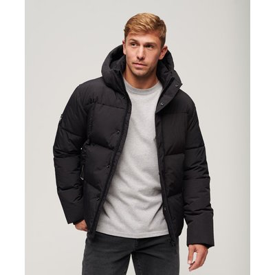 Doudoune à capuche et quadrillage SUPERDRY