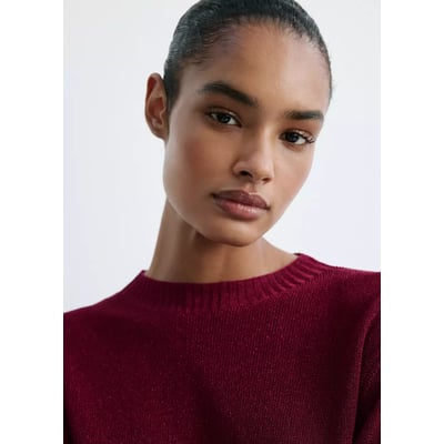 Pull-over maille fil textile MANGO