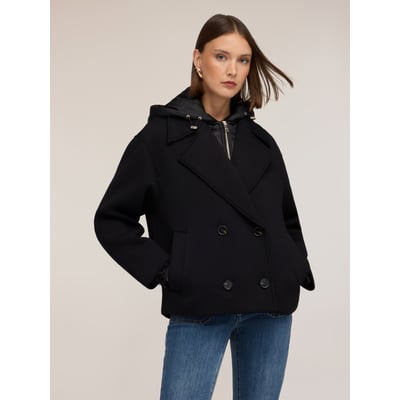 Manteau caban avec plastron intérieur MOTIVI