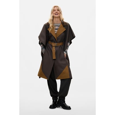 Poncho en gabardine DESIGUAL