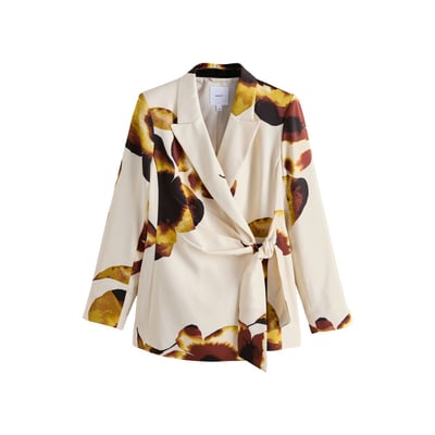 Blazer portefeuille en satin NEXT