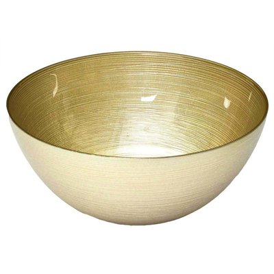 Saladier en verre doré  Lines 28 x 10 cm CMP