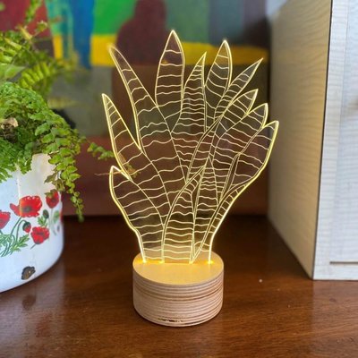 Lampe bulbing snake-plant 3d STUDIO CHEHA 
