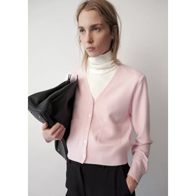 Cardigan laine col en V MANGO