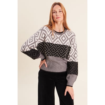 Pull jacquard col rond BREAL