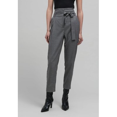 High-Waist-Hose mit Bindegürtel, Fischgrätmuster IKKS