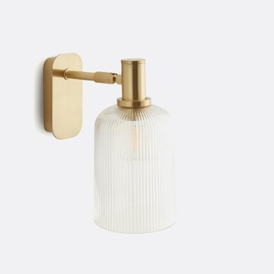 Bogota Striated Glass Articulated Wall Lamp LA REDOUTE INTERIEURS