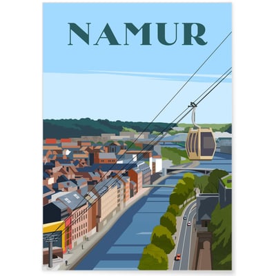 Affiche ville Namur L'AFFICHERIE