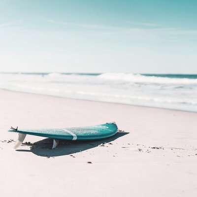 Tableau mural planche de surf abandonnée CEANOTHE