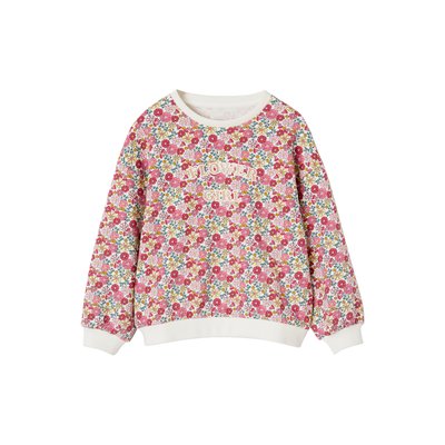 Sweat motifs fleurs VERTBAUDET