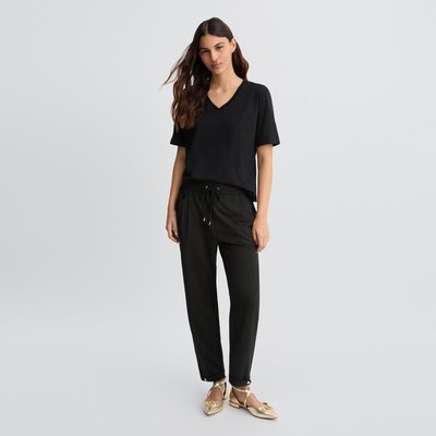 Pantalon cropped noir LIU JO