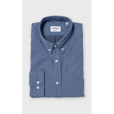 Chemise Confort fit unie effet denim ACROSS