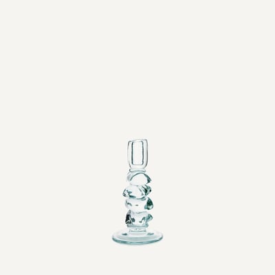 Bougeoir en verre transparent, H23 cm, Qimera AM.PM