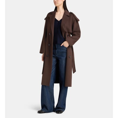 Manteau droit mi long levanio double face JODHPUR