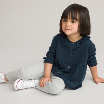 Gebreid vest in fijn tricot met knoopsluiting LA REDOUTE COLLECTIONS