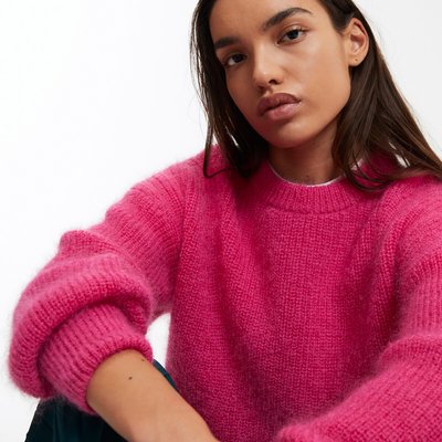Trui met 3/4 mouwen, in tricot wolmix LA REDOUTE COLLECTIONS