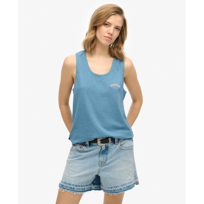 Débardeur teint en pièce à logo Essential SUPERDRY