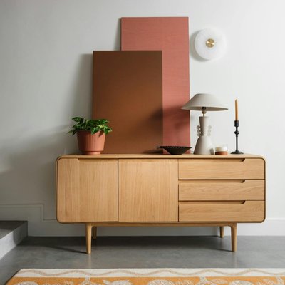 Buffet moderne en chêne clair 2 portes DERBY PIER IMPORT