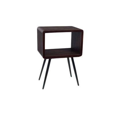 Table de chevet 1 niche en teck - MILAN AMADEUS