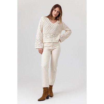 Pull ajouré à manches longues YOLANDE ARTLOVE