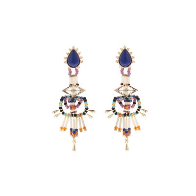 Boucles d'oreilles pendantes de perles HALBA HIPANEMA