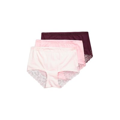 Hipsters en lot de 3, dentelle ULLA POPKEN
