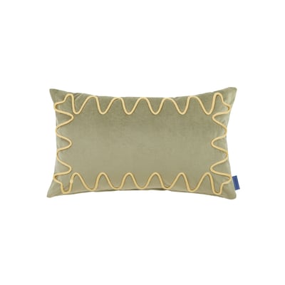 Coussin brodé Rita Eco-velours NOBODINOZ