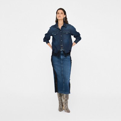Jupe en denim avec dentelle LIU JO