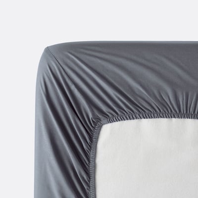Drap housse en percale de coton, 80 fils, bonnet 35 cm, Scenario LA REDOUTE INTERIEURS