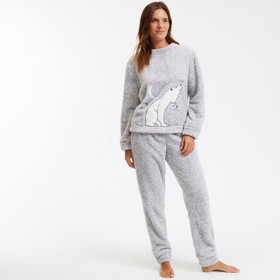 Pyjama sherpa ours polaire brodé SO'HOME