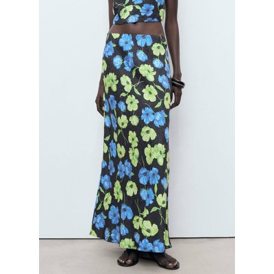 Jupe longue en imprimé floral MANGO