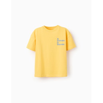 T-shirt en Coton avec Imprimé dans le Dos ZIPPY