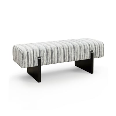 Banc en tissu tramé à motif VOG SIA HOME