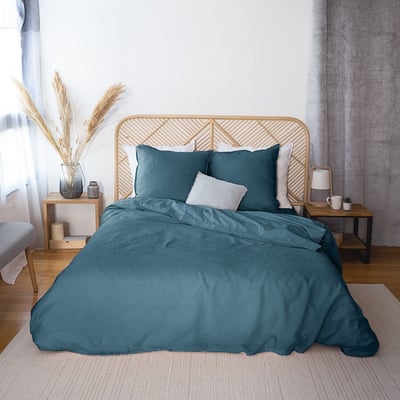 Parure de lit - housse de couette en lin et coton unie EDEN