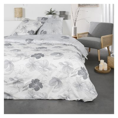 Parure de lit 2 personnes imprimé floral coton SUNSHINE SWAN TODAY