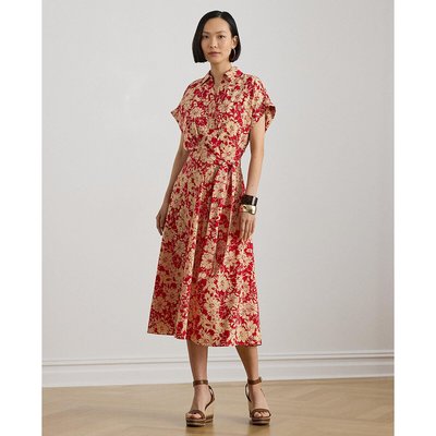 Robe chemise manches courtes imprimé floral LAUREN RALPH LAUREN