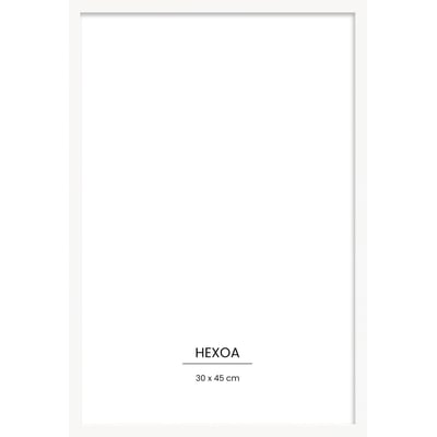 Cadre bois Blanc 30x45cm HEXOA