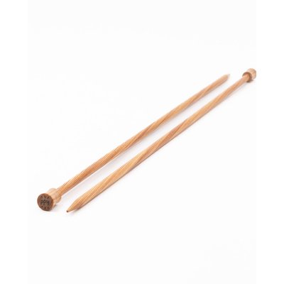 Aiguilles droites 40 cm bois "natural" PHILDAR