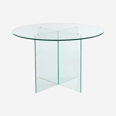 Table ronde en verre trempé FICHET HABITAT