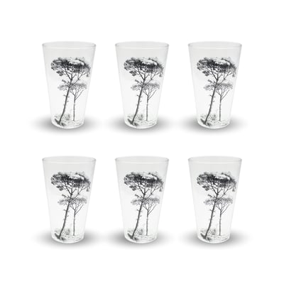 Lot de 6 verres, VILLA LES PINS ARTIME