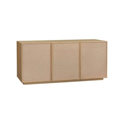 Buffet décor bois et tissu 3 portes 160cm KUBA SWEEEK