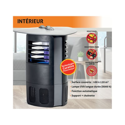 Piège à moustique intérieur Photocatalyse 002386 ZERO MOUSTIQUE