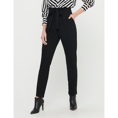 Paper Bag Trousers with High Waist JDY