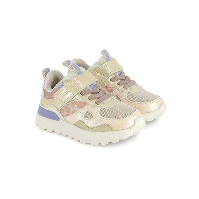 Zapatillas con cordones elásticos y velcro, JOGGY SCRATCH SHOO POM