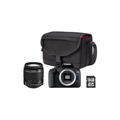 Appareil photo Reflex EOS 2000D+EF-S 18-55 IS II+Etui+SD16Go CANON