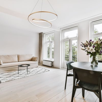Suspension    lumière chaude  OZ IDEAL LUX