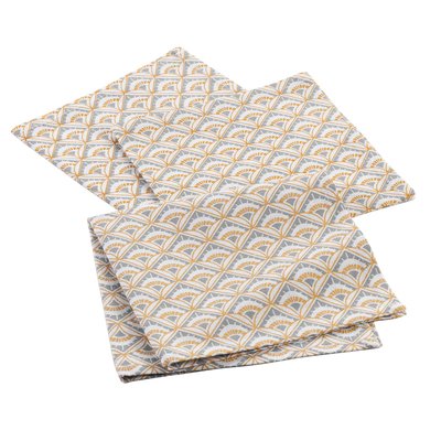 3 Serviettes de table coton Meridienne DOUCEUR D'INTÉRIEUR